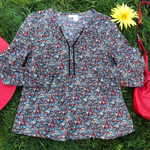 Anthropologie Tops - 🌺 Meadow Rue for Anthropologie Floral L/S Top XS!